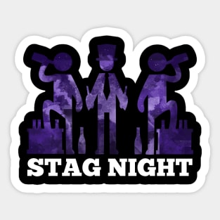 Stag Night Sticker
